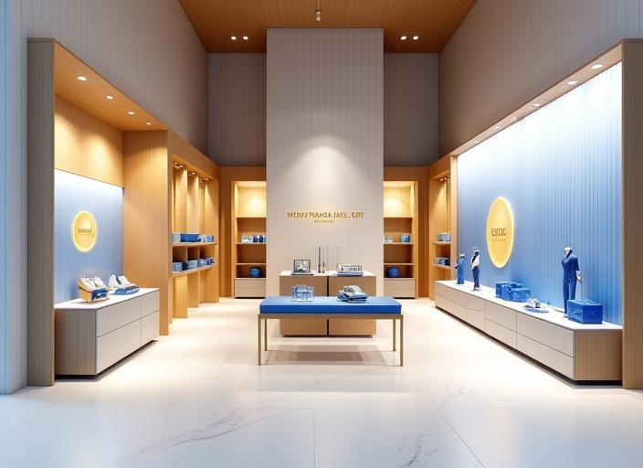 Modern modular pop-up retail space